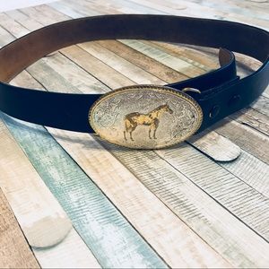 Leather Western Belt